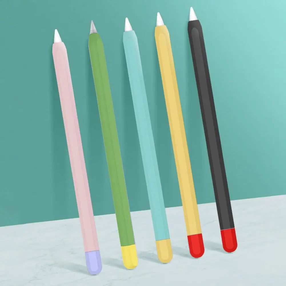 

Мягкий силиконовый чехол для Apple Pencil 1/2, защитный чехол с полным покрытием и противоскользящим покрытием