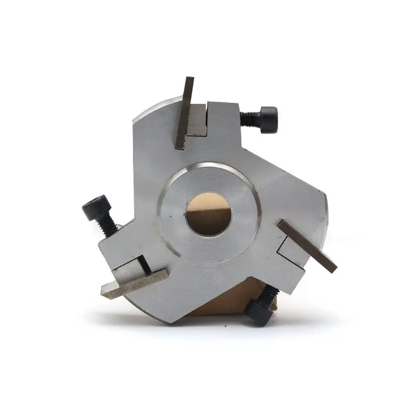 

Woodworking 3 Teeth Blade Shovel Wood Carving Knife Polishing Disc with Wrench W0YD