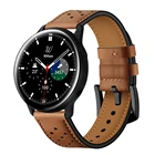 Кожаный ремешок 20 мм 22 мм для Samsung Galaxy Watch 4 Classic 46 мм 42 ммремешок для Galaxy Watch 4 44 мм 40 ммGalaxy Watch 3 45 мм 41 мм