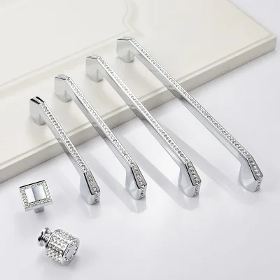 Деревянный ящик для комода ручка с кристаллами и бриллиантами винтом|Ручки