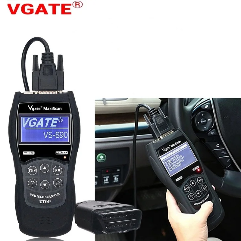 

Professional OBD2 Scanner Vgate VS890 Auto Diagnostic Scanner Tools Code Reader OBD Code Scanner for All OBDII Cars Aftrer 1996