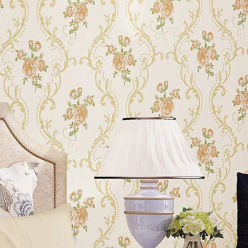 Papel де parede. Деревенские обои для спальни нетканые с цветами гостиной|wallpaper roses|papel