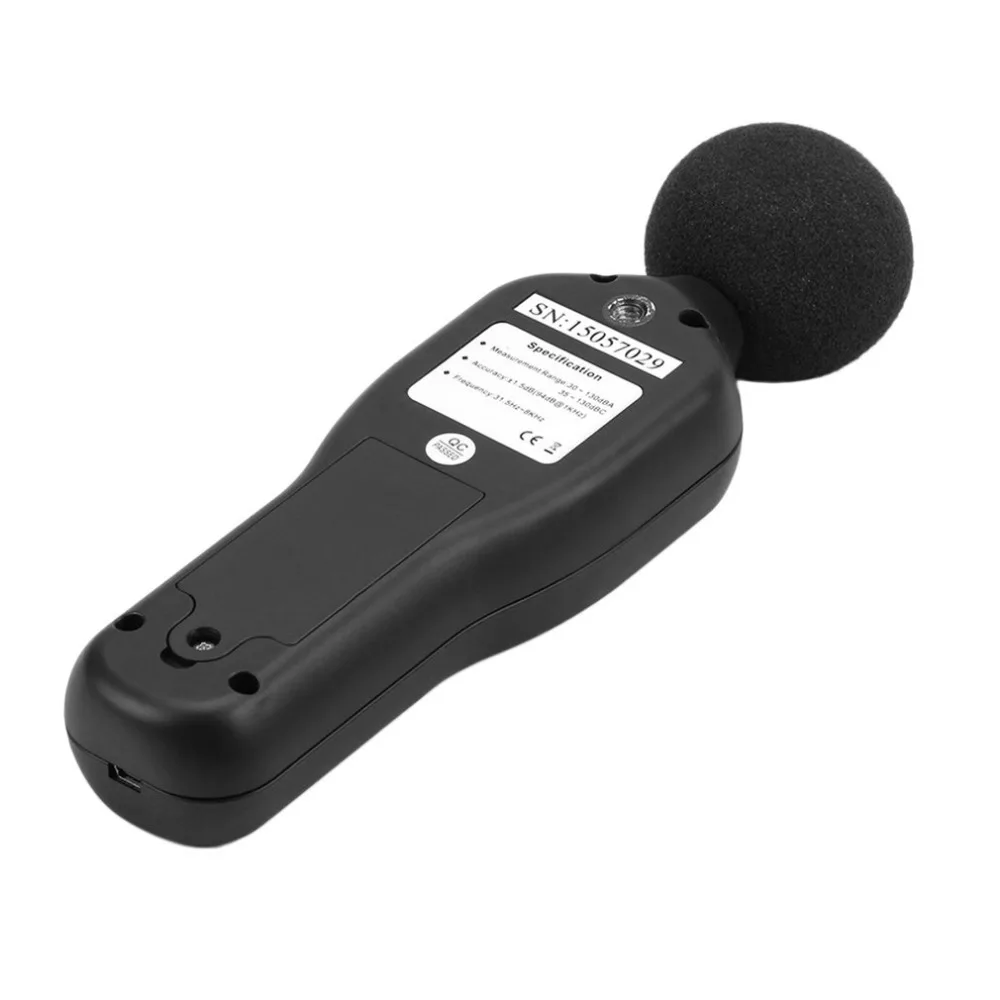 2018 USB High Precision Decibel Sensor Digital Sound Level Meter 30-130dB With Backlight 32000 Data Noise Measurement | Инструменты