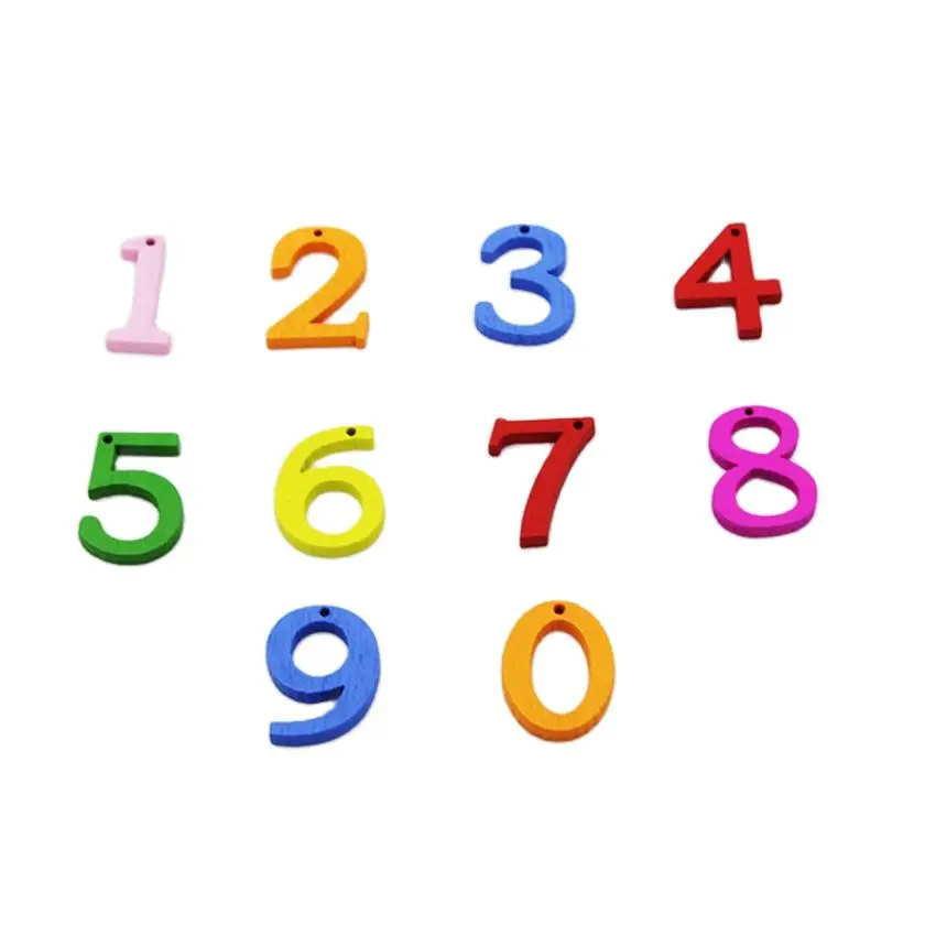 Цифровые деревянные пуговицы для скрапбукинга декоративные аксессуары