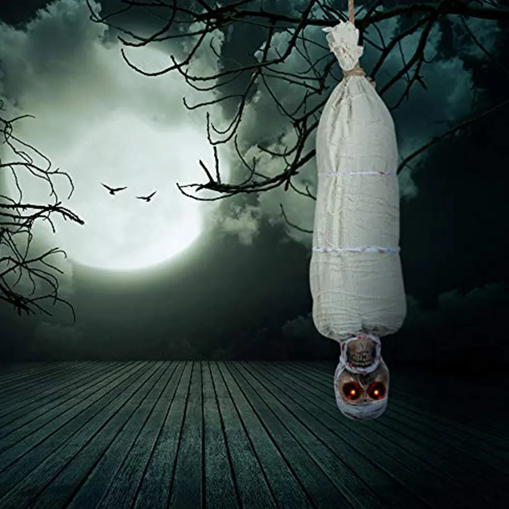 1 шт. Хэллоуин подвесной призрак каркас СВЕТОДИОДНЫЙ Электрический реквизит