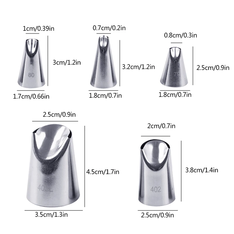 

5pc/set of chrysanthemum Nozzle Icing Piping Pastry Nozzles kitchen gadget baking accessories Making cake decoration tools