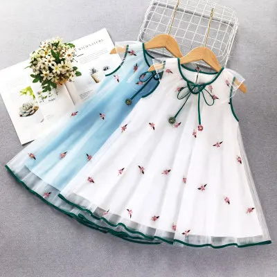 

Одежда для детей, платья для девочек, 2021 новые летние джинсовые шорты в Корейском стиле Феи для маленьких девочек модное милое платье принце...