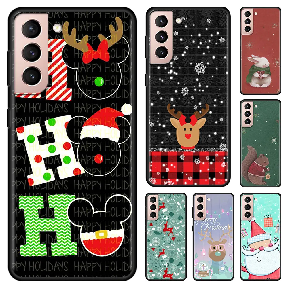 

Merry Christmas Santa Claus Phone Case for Samsung Galaxy S20 FE S21 Ultra S10 Lite S10e S9 Plus S8 S7 Edge Soft Cover Coque Bag