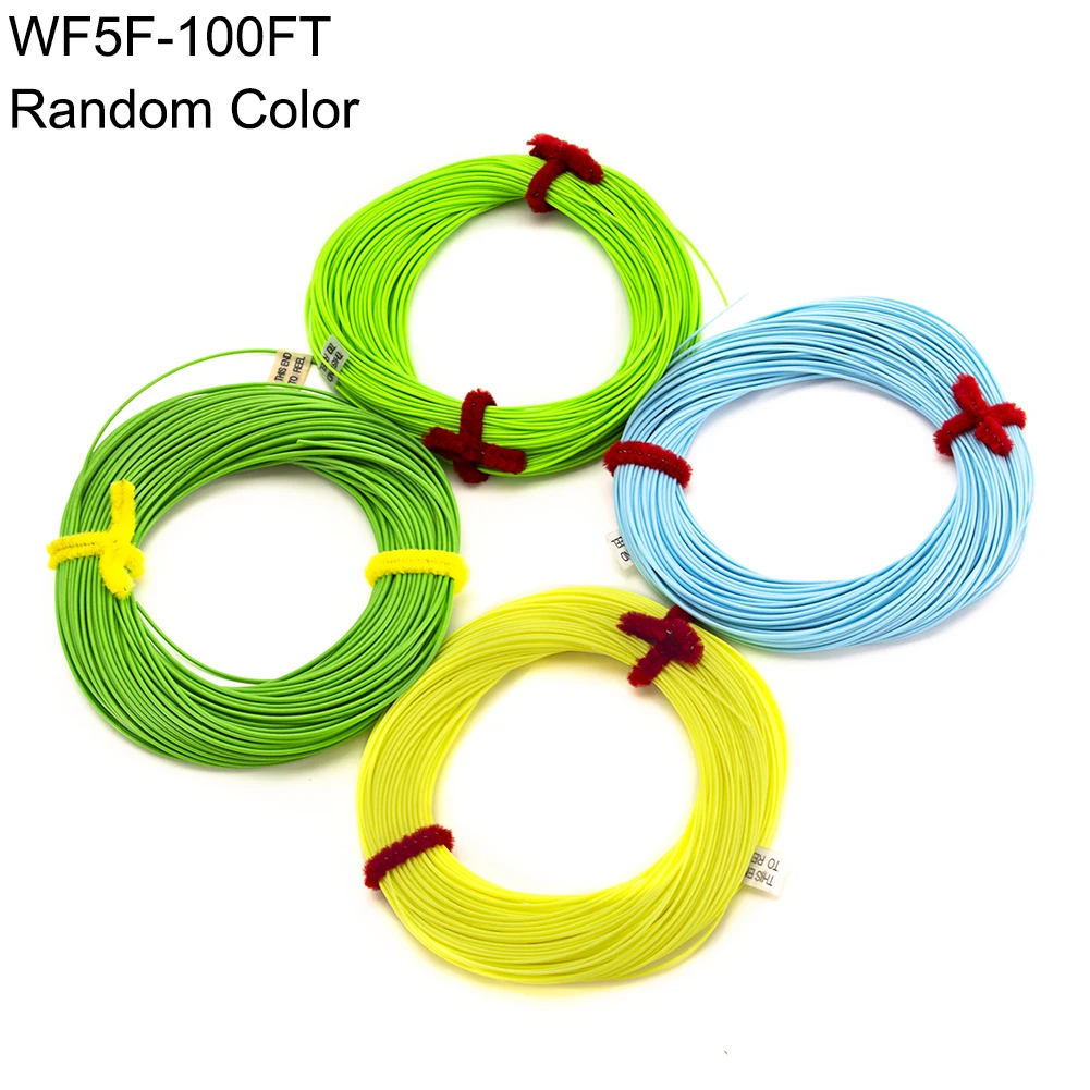 Рыболовная 5/6/7/8wt Вес вперед Fly Line 100FT плавающая линия с сварной петлей