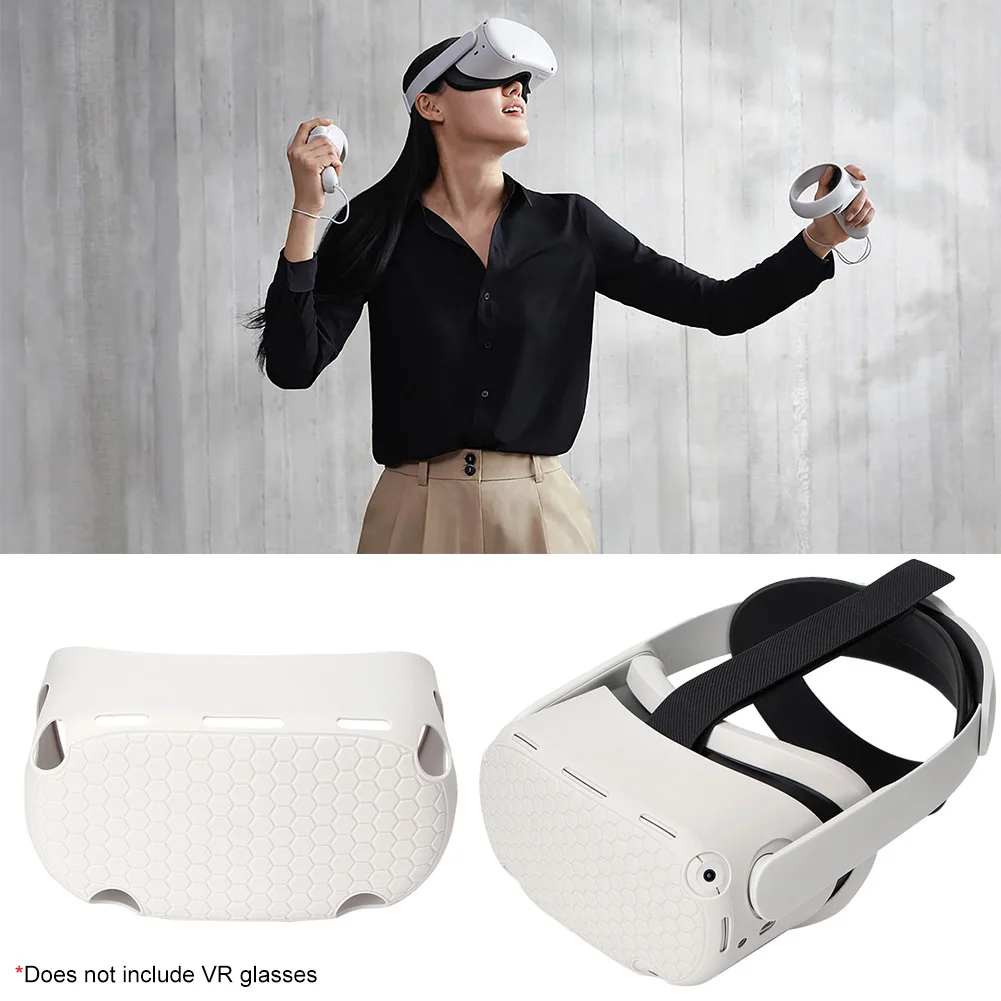 

Sweatproof VR Accessories Wear Resistant Durable Cleaning Cloth Game Protective Cover Set Non Slip Solid Fit For Oculus Quest 2