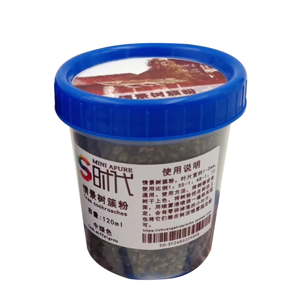 120ML Sand Table Artificial Garden Scene Mini Model Tree Making Light Green Building Architectural Grass Powder Handmade DIY |