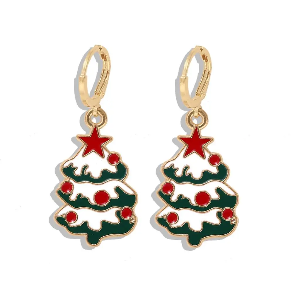 26 Girlgo Bauble Bar Ручной работы Бусины Фламинго фантазия Висячие серьги для женщин Шарм Подвеска с Санта-Клаусом массивные серьги ювелирные изделия - Окраска металла: 26