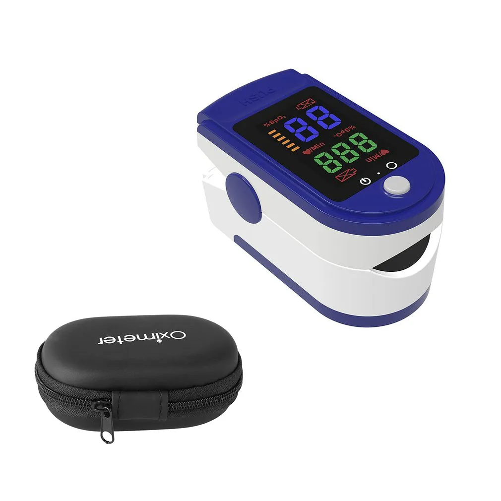 

Pulse Oximeter LED Portable Finger Pulse Oximeter Sports Finger Clip LED 4 Color Screen Oximeter Heart Rate Pulse Monitor