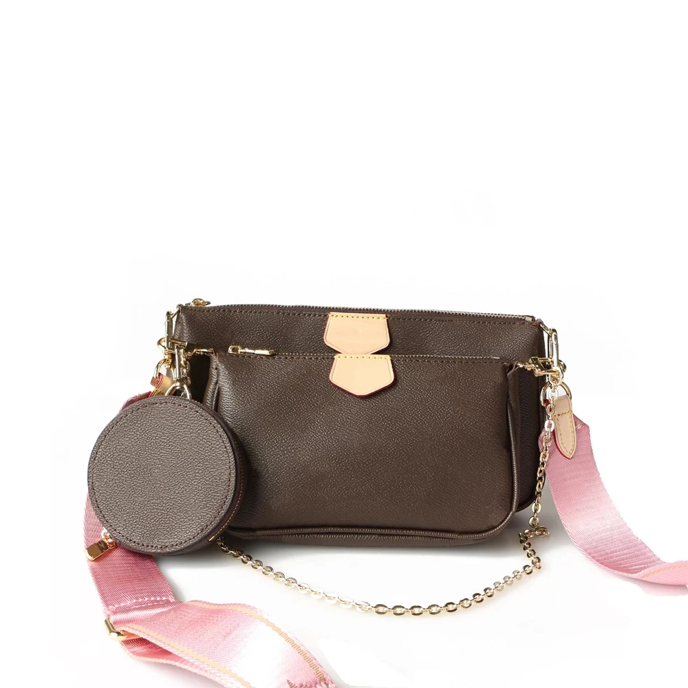 

Women's One Shoulder Messenger Handbag Three In One Women's Bag Classic Flower Cross Shaped Handbag Mahjong Bag With Gift Box