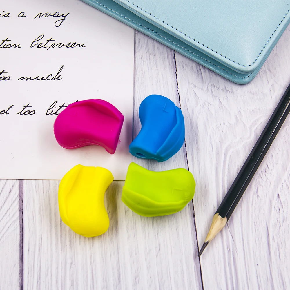 

3pcs Silicone Pen Holder Writing Learning Writing Tool Correction Device Writing Aid Grip Stationery School Supplies for Kids