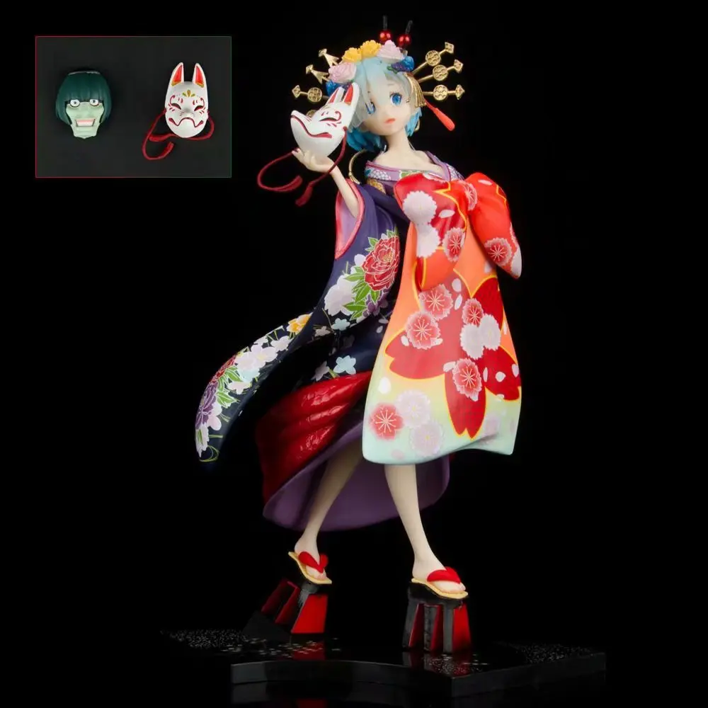 

Japanese Anime F:NEX Re Life in a different world from Zero REM Oiran Kimono PVC Action Figure Toy Collection Model Doll Gift