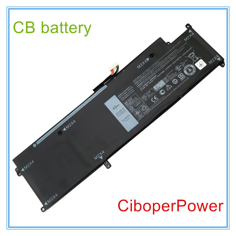 Original quality  laptop 7.6V 34Wh XCNR3 Battery for 13 7370 Ultrabook WV7CG 0WV7CG
