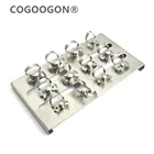 Резиновый зажим для ухода за полостью рта, стоматологический зажим из нержавеющей стали, 12 шт.лот