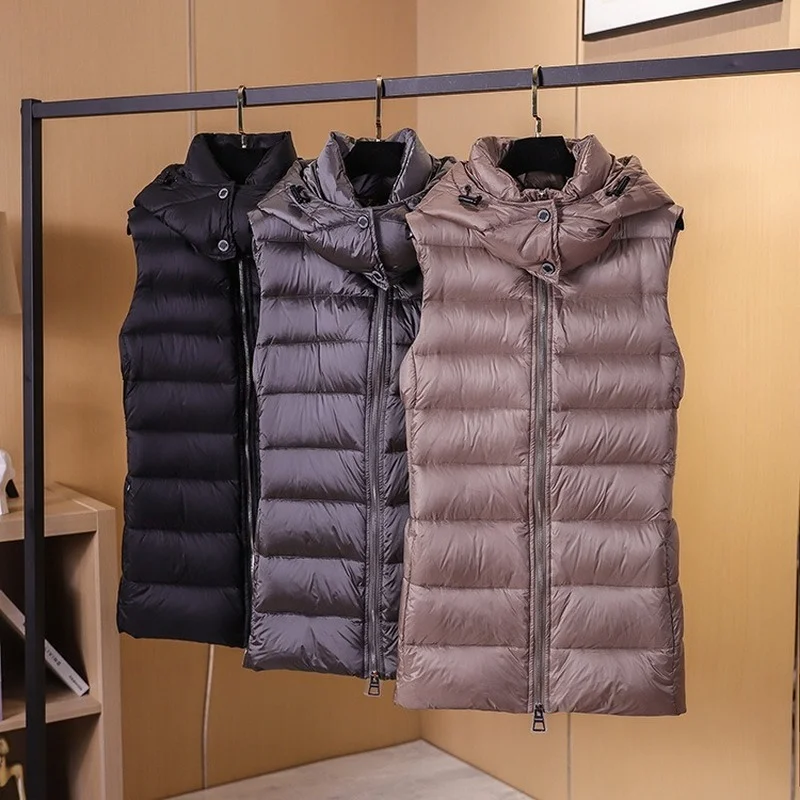Lightweight 90% Down Jacket Vest Autumn and Winter New Style All-match Sleeveless Down Jacket