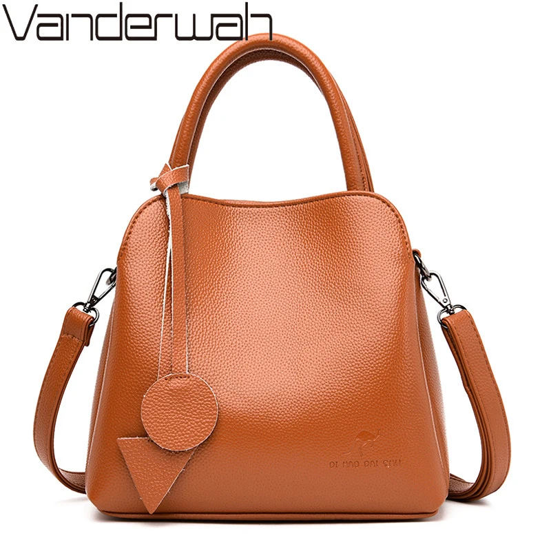 Винтажные женские сумки Повседневная Дамская сумка Кроссбоди из кожи тоут