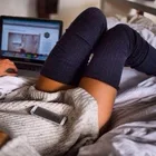 Женские чулки гетры полосатые длинные носки до бедра 2020 зимние высокие чулки теплые гольфы мягкие шерстяные чулки