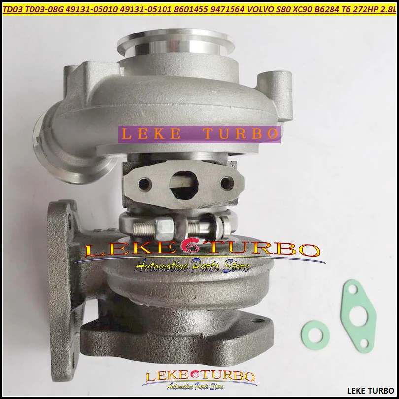 Фото Турбокомпрессор Turbo TD03 TD03-08G 49131-05010 49131-05101 8601455 9471564 для VOLVO S80 XC90 1998-2002, двигатель B6284 T6 272 л.с. 2.8 л. №5