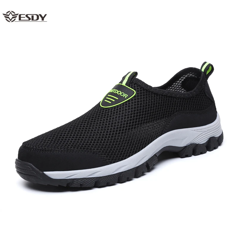 

2020 Mesh Mens Shoes Breathable Sneaker Men Casual Shoes Comfortable Slip-on Walking Footwear Summer Loafers Men Big Size 39-48