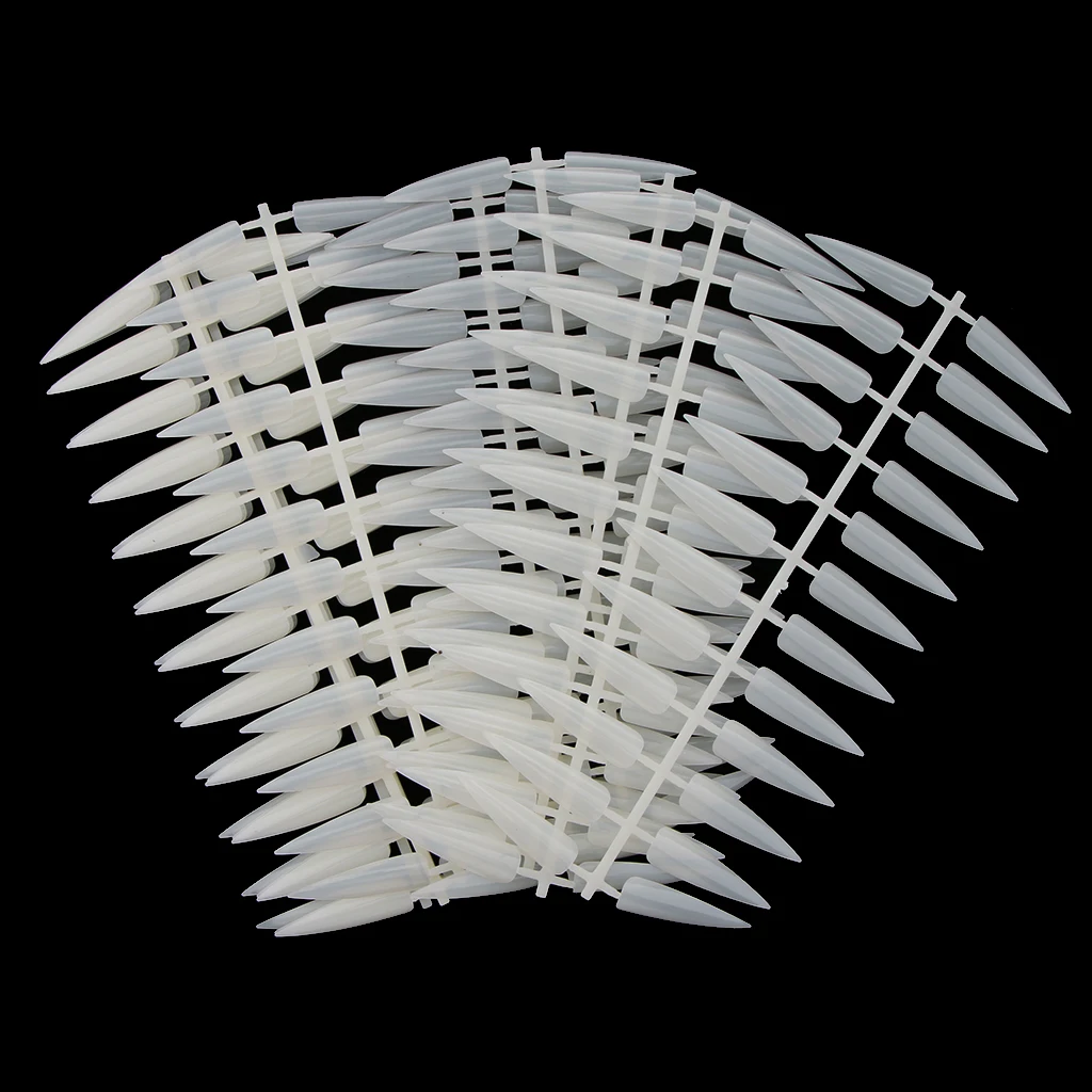 Натуральные Цветные гвозди на шпильке акриловые накладные ногти натуральные с