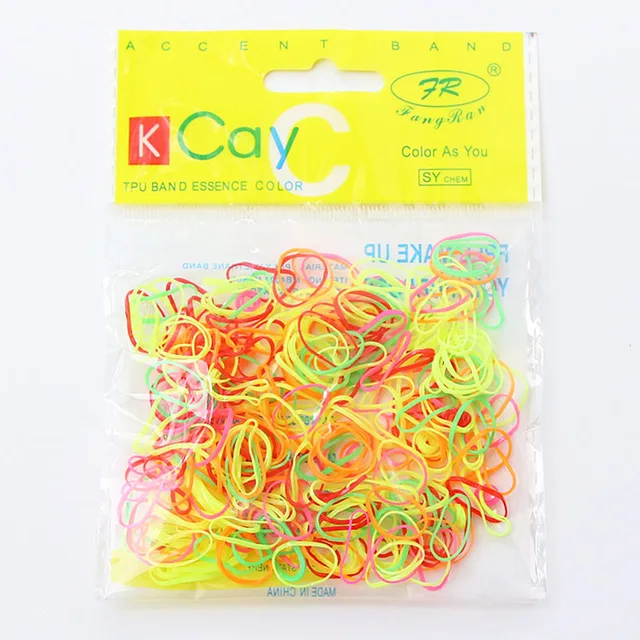 500 Colorful 1 1000 шт./партия, одноразовые резинки для волос для девочек, эластичная резинка для волос из ТПУ, держатель для конского хвоста, резинки, Детские аксессуары для волос - Цвет: 500 Colorful 1