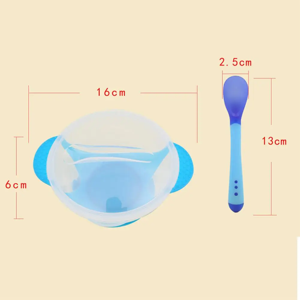 

Kuulee Baby Infant Suction Bowl with Temperature Sensing Spoon Set