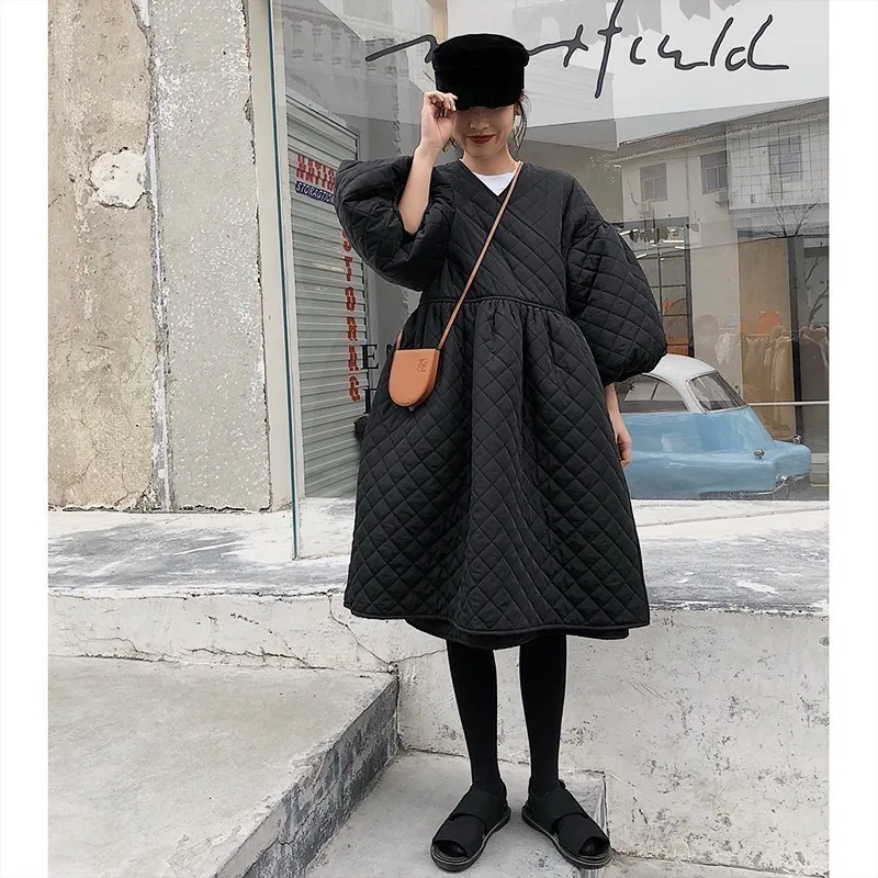 

Nice Black Korean Fashion Jacket Pop V-neck Half-sleeve Loose Large Size Personality Big Hem Jacket Female