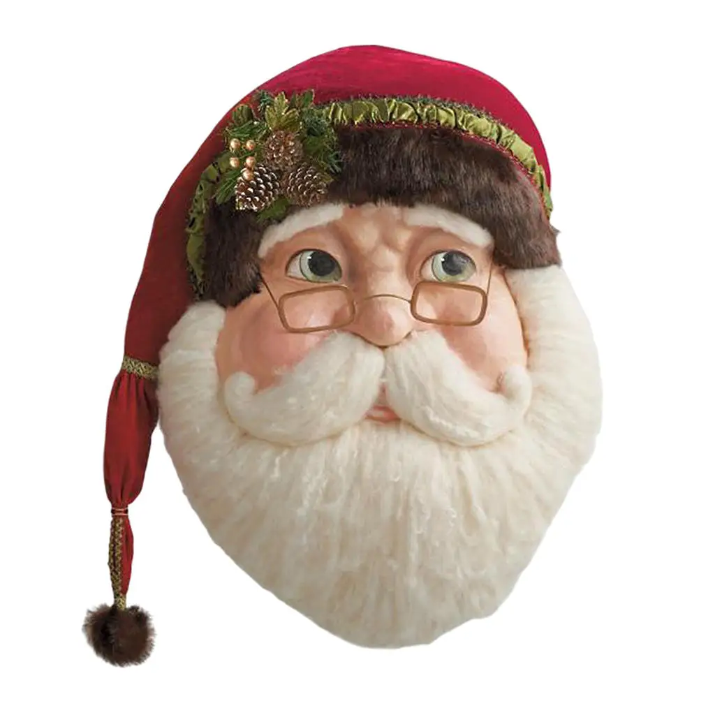 

Santa Wallpiece Wreaths Farmhouse Wreath Christmas Wreath for Front Door for Holiday Home
