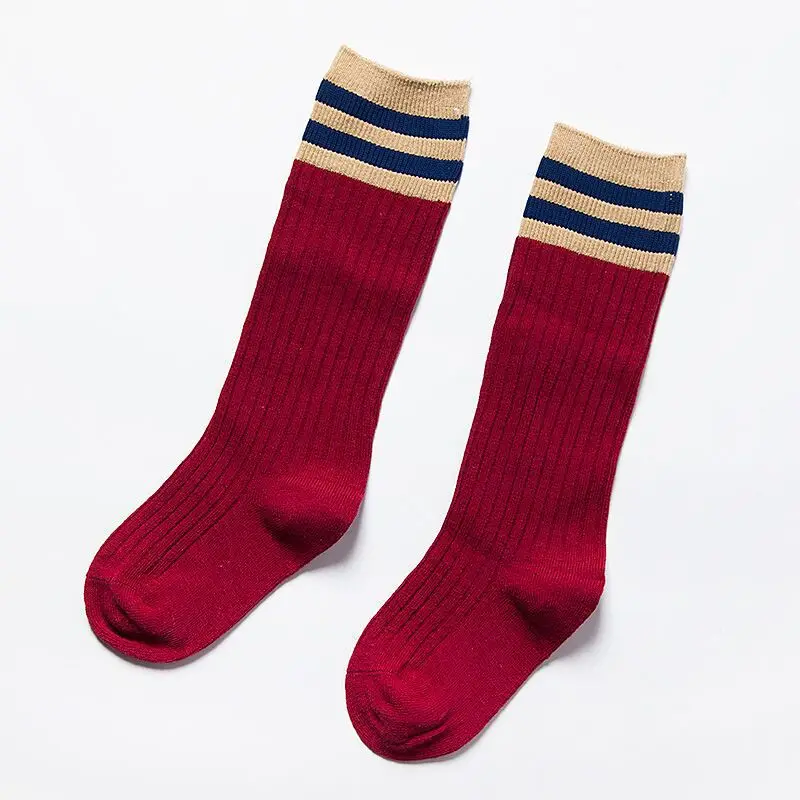 Kids Cuff Length Socks Mid Tube Baby Cotton Striped Leg Warmers Boys Girls Calcetines Winter Children Clothes | Детская одежда и