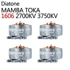 Новый Бесколлекторный двигатель Diatone MAMBA TOKA 1606 2700KV 3750KV 17g 3-6S 1,5 мм диаметр вала 3 дюйма  4 дюйма опора для гоночного дрона RC FPV