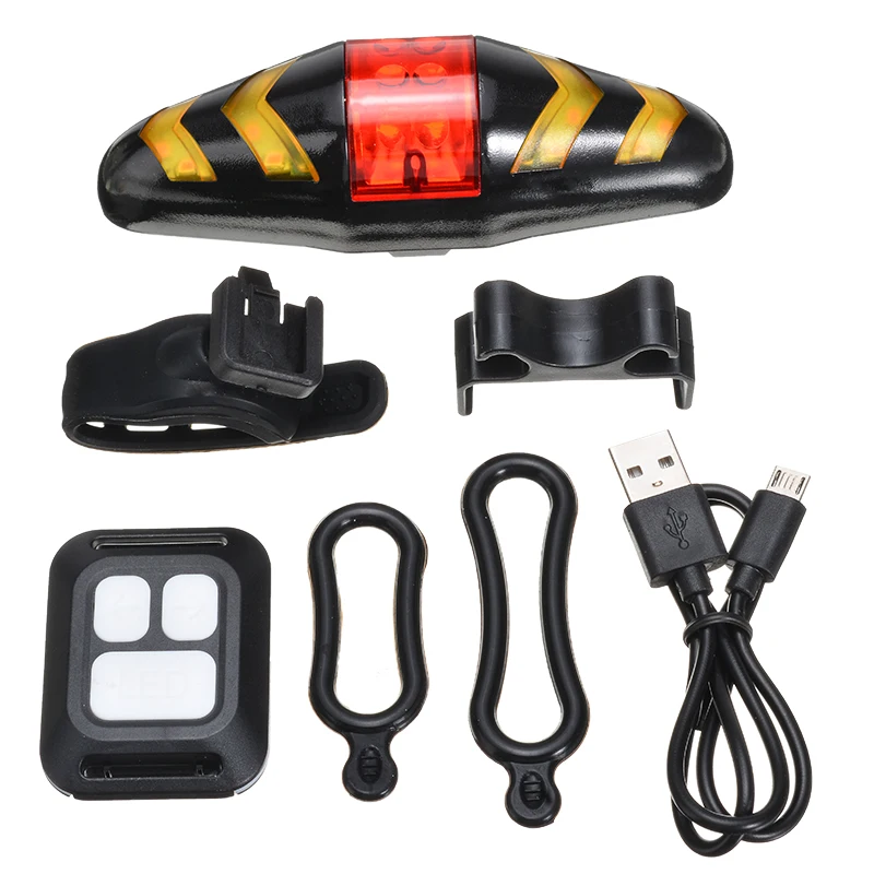 

Сигнальная лампа для велосипеда с дистанционным управлением, перезаряжаемый светодиодный задний фонарь для велосипеда, сигнал поворота, з...