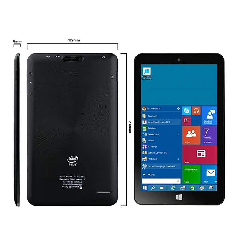 Лидер продаж 8 0 дюймовый i8 Pro планшет 1 ГБ DDR3 + 32 Windows 10 HDMI совместимый 32-разрядный WIFI