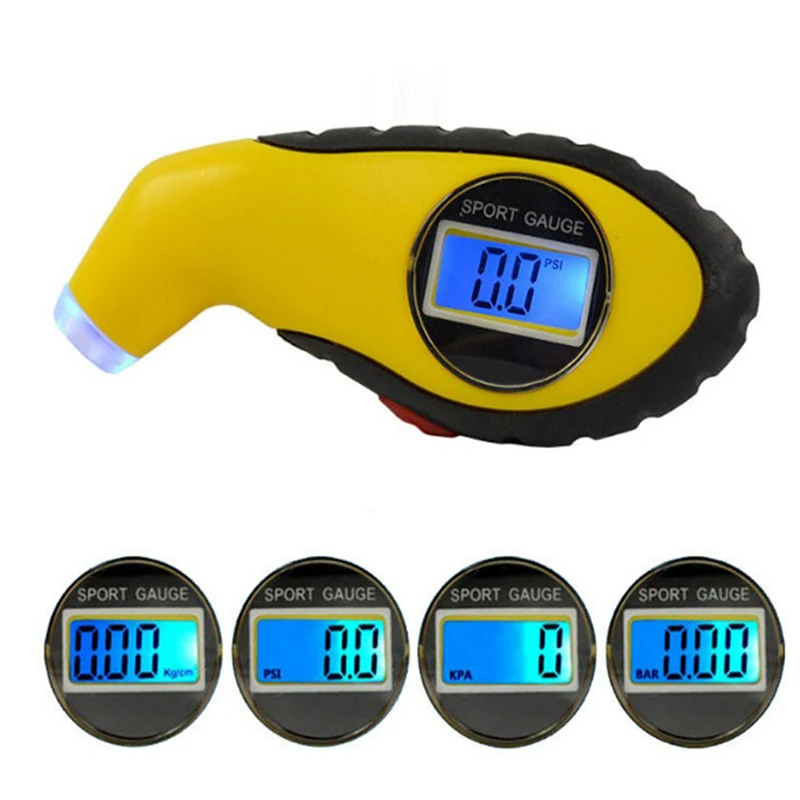 

diagnostic Tools Tire Pressure Gauge Meter Manometer Barometers Tester Digital Lcd Tyre Air For Auto Car Motorcycle Wheel New