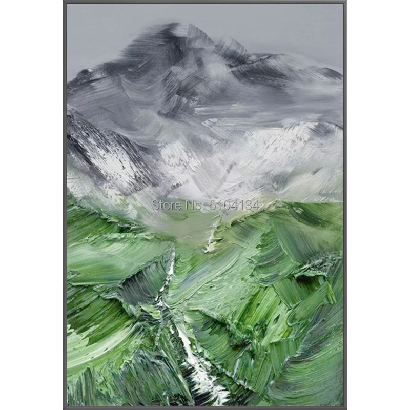 Абстрактная Толстая масляная Картина на холсте ручной работы искусство красивой