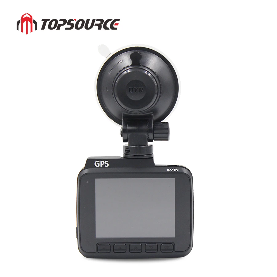 TOPSOURCE Dash Cam 4K Встроенный gps скорость координаты WiFi DVR двойной объектив