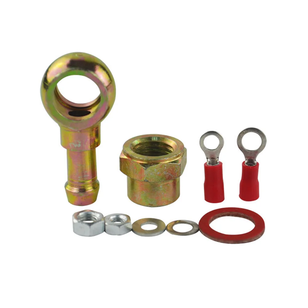 8mm Adaptor Union Fuel Pump Hose Fitting Kit Tail Rustproof 044 Outlet Replacement Durable Metal Spare For BANJO | Автомобили и