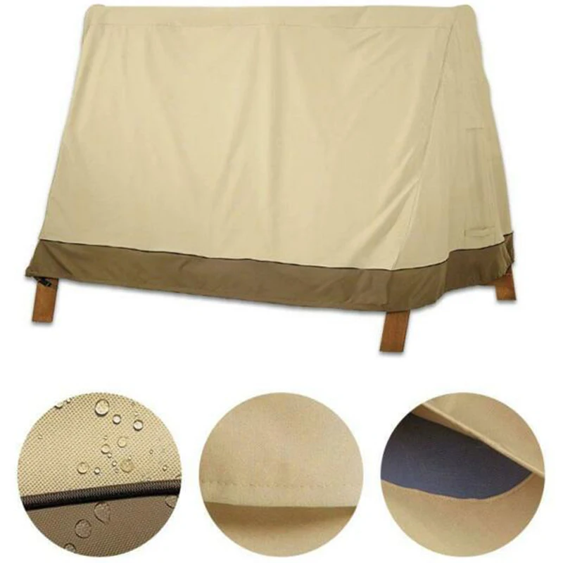 Открытый воздух три местный A Frame качели крышка садовый чехол стойкое кресло тени