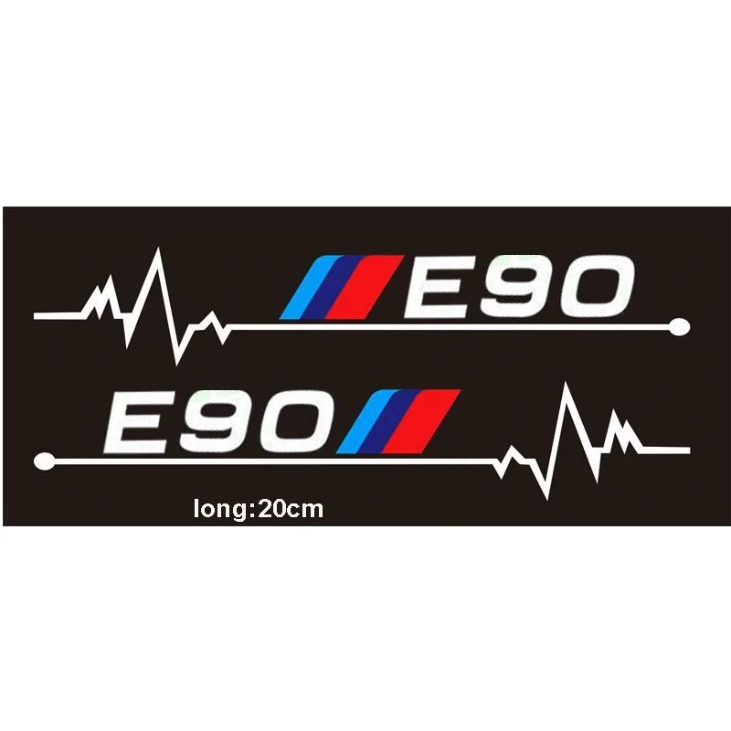 2 шт. автомобильные боковые стекла спортивные наклейки для BMW E36 E37 E38 E39 E46 E60 E61 E62 E87