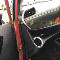 welkinry car cover for toyota sienta xp170 2015 2016 2017 2018 2019 2020 abs chrome front console water bottle cup holder trim