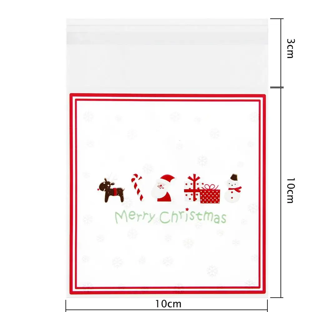 Новинка 100 шт милые большие зубы пасть чудовища пластиковый пакет для печенья на