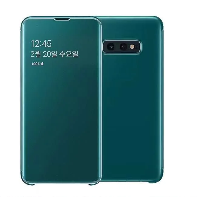 Новое поступление, умный зеркальный флип-чехол 360 для телефона samsung Galaxy S9 S10 Plus, прозрачный чехол для samsung S10e S10 e, чехол для смартфона