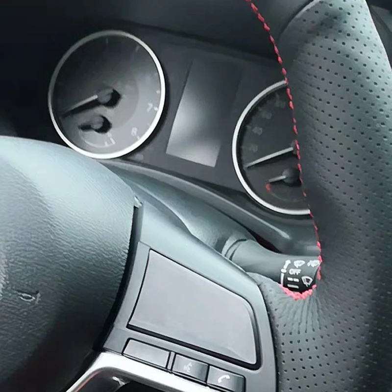 Верхний слой из воловьей кожи ручная работа чехол для руля защита Nissan Kicks X-TRAIL March