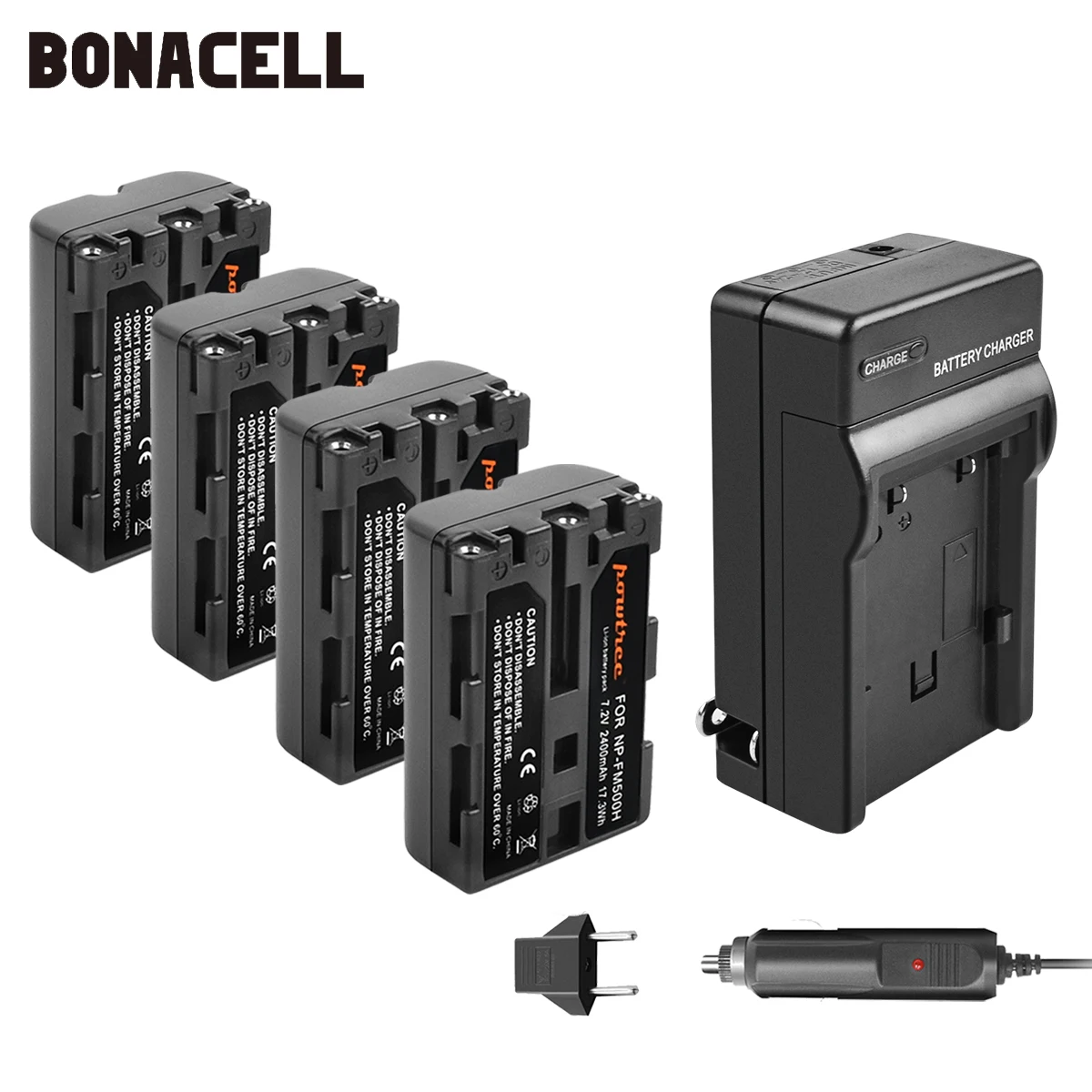 Bonacell 2400 мАч NP FM500H NPFM500H Аккумулятор для камеры + зарядное устройство Sony A57 A58 A65 A77 A99