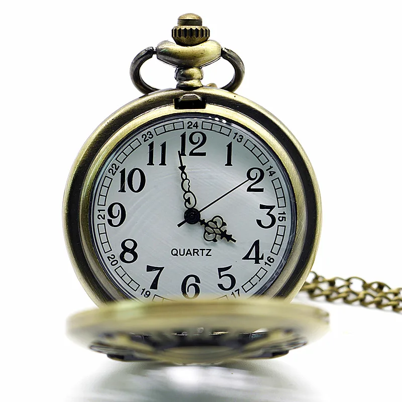 Новое поступление винтажные Японские Аниме цельные кварцевые карманные часы для