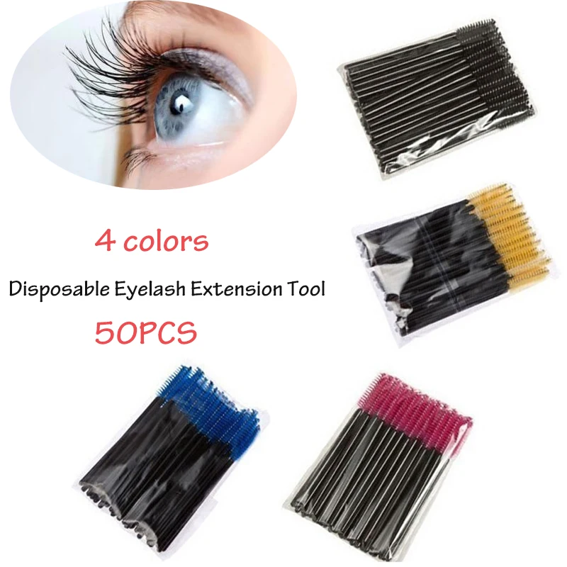 Быстрая доставка одноразовая кисть для наращивания ресниц макияжа бровей тушь