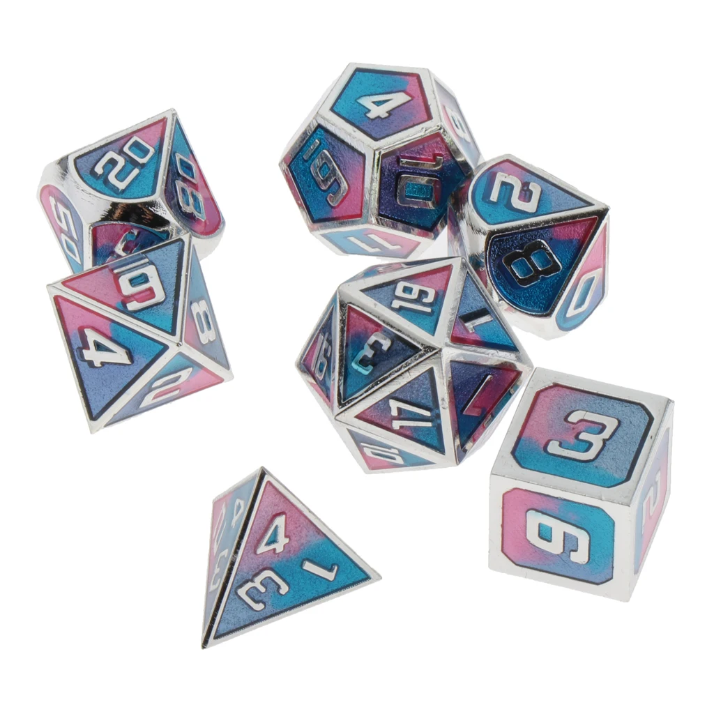 

7 Pack Polyhedral 7-Die Dice Set for (D4 D6 D8 D10 D12 D20)